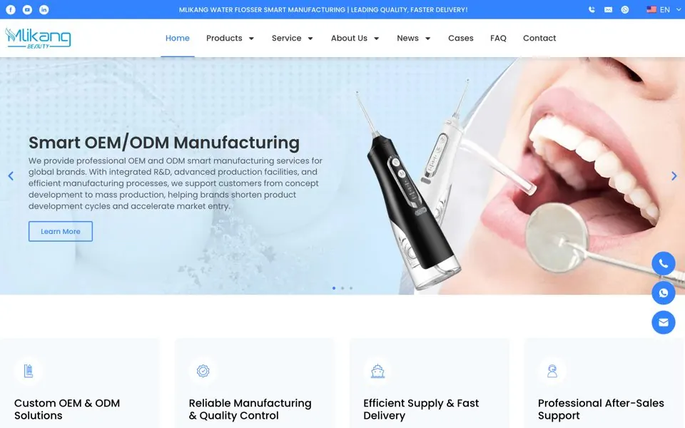 oemwaterflosser.com网站预览