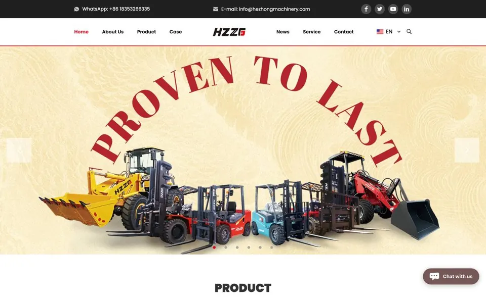 hezhongmachinery.com网站预览