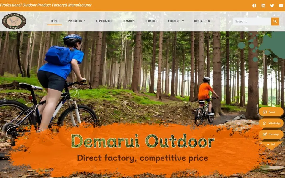 demaruioutdoor.com网站预览
