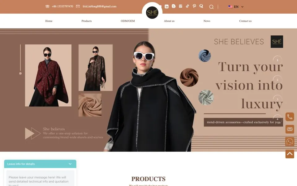 shebelieveshawls.com网站预览